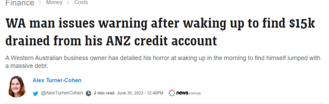 澳洲小哥一觉醒来, 银行密码被改, 账户被人转走1.5万澳元!